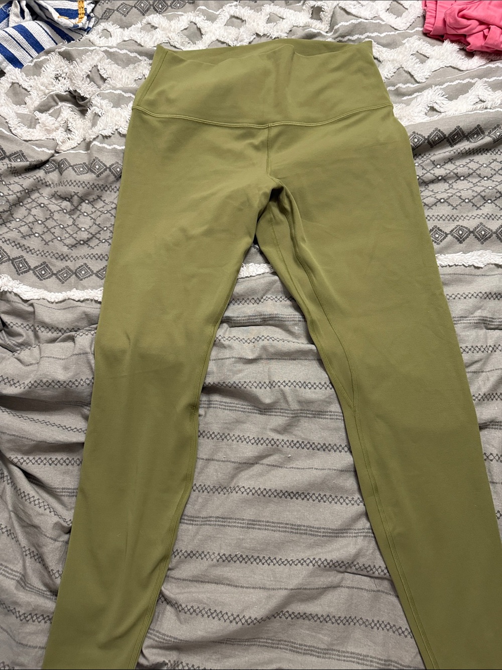lululemon align pant 28” bronze green